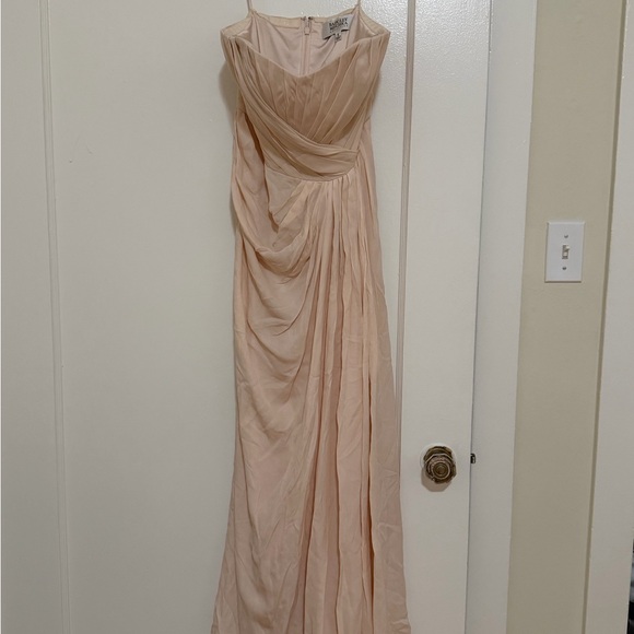 Badgley Mischka Strapless Cream Dress - Picture 7 of 7